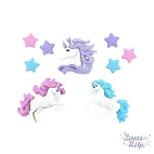 Magical Unicorns- Dress It Up Buttons - Jesse James